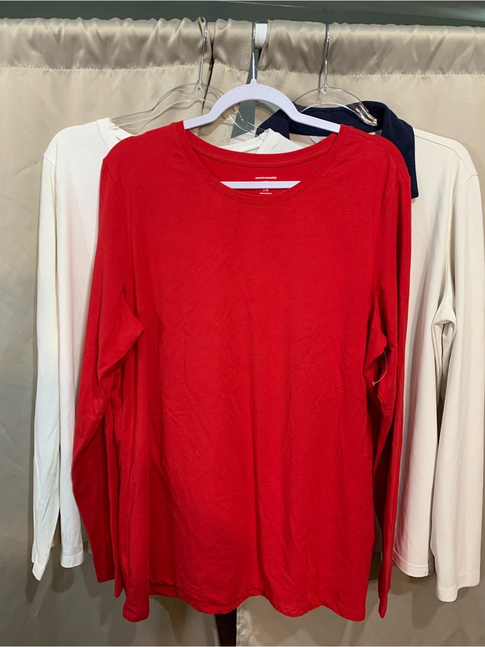 Cato Cream Long-Sleeve Crew Neck Top #49/1